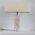 Alta qualidade baixo preço chinês concha lâmpadas de tabela com pedestal de cristal